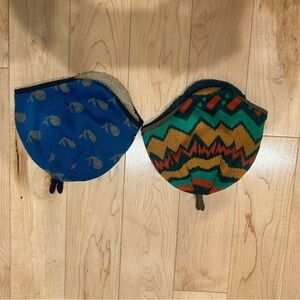 Patagonia Kids Blue and Multicolor Patterned Hats